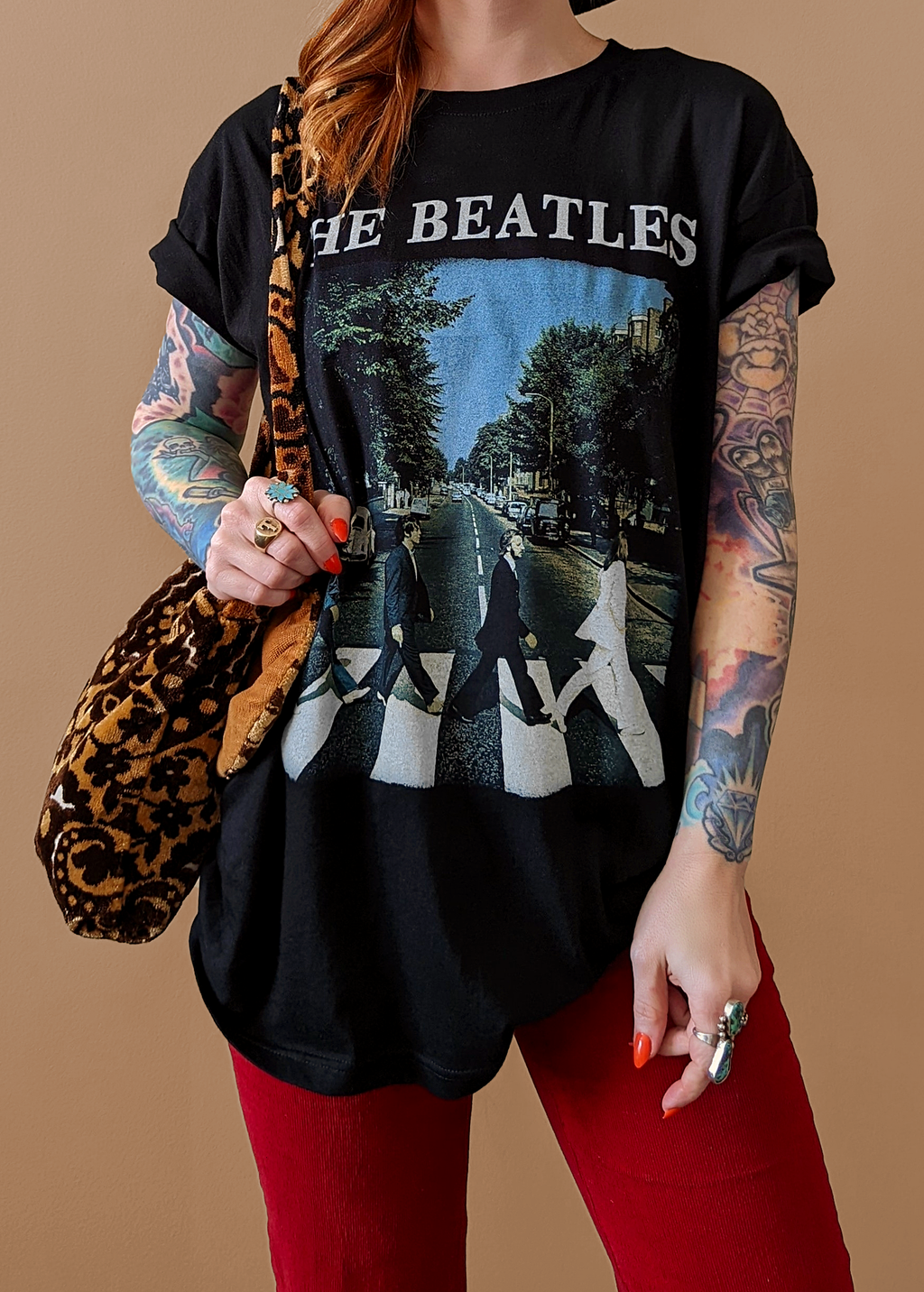 The Braves Beatles Abbey Walking Road Unisex T Shirt Cotton Size S