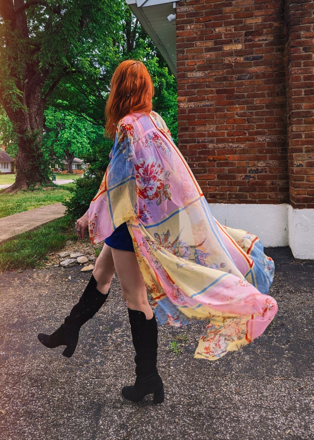 Summer Breeze Chiffon Kimono By Band of the Free – Black Salt