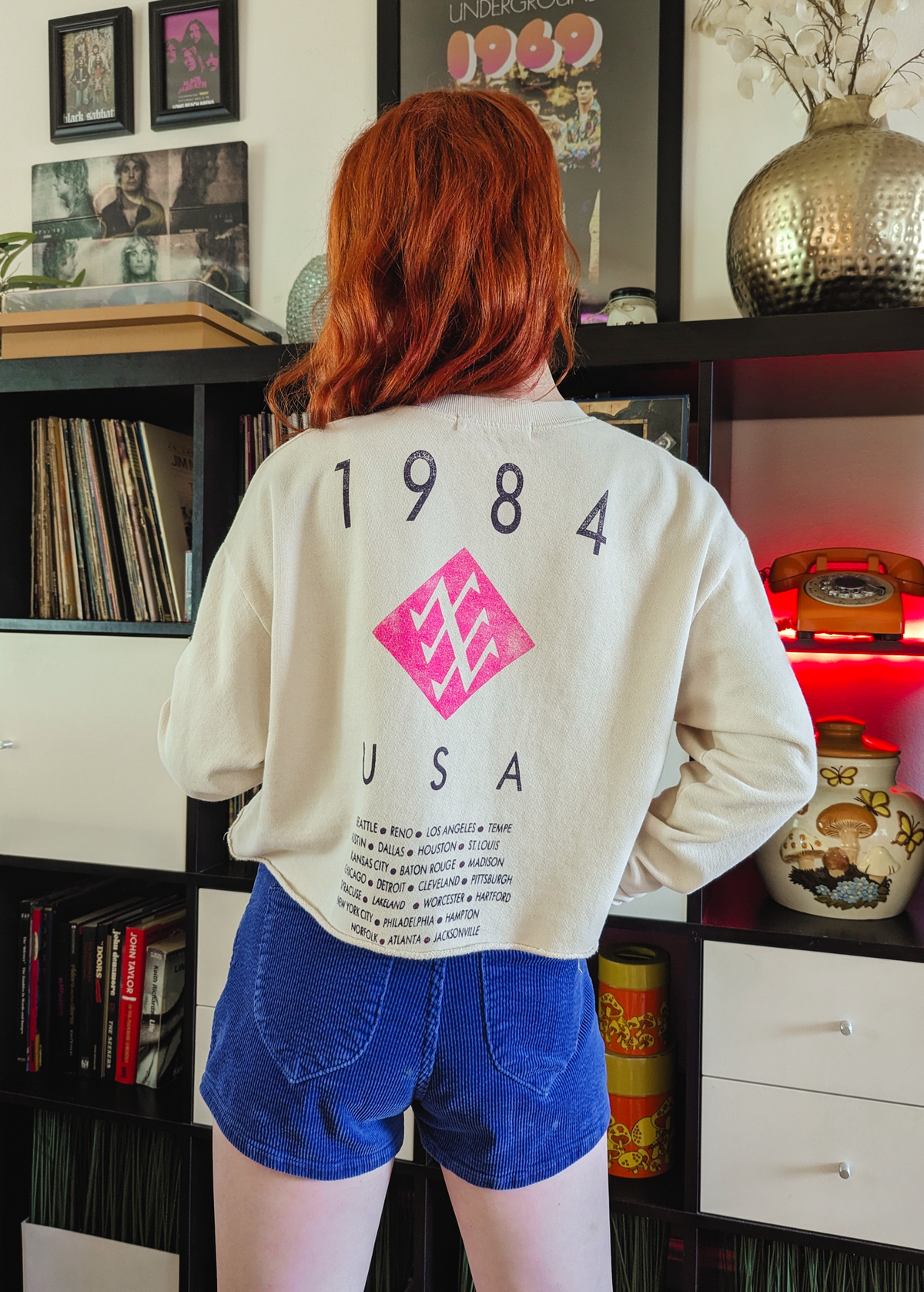 Daydreamer LA Duran Duran Seven and the Ragged Tiger 1984 Tour Crop Sweatshirt. Made in USA and officially licensed