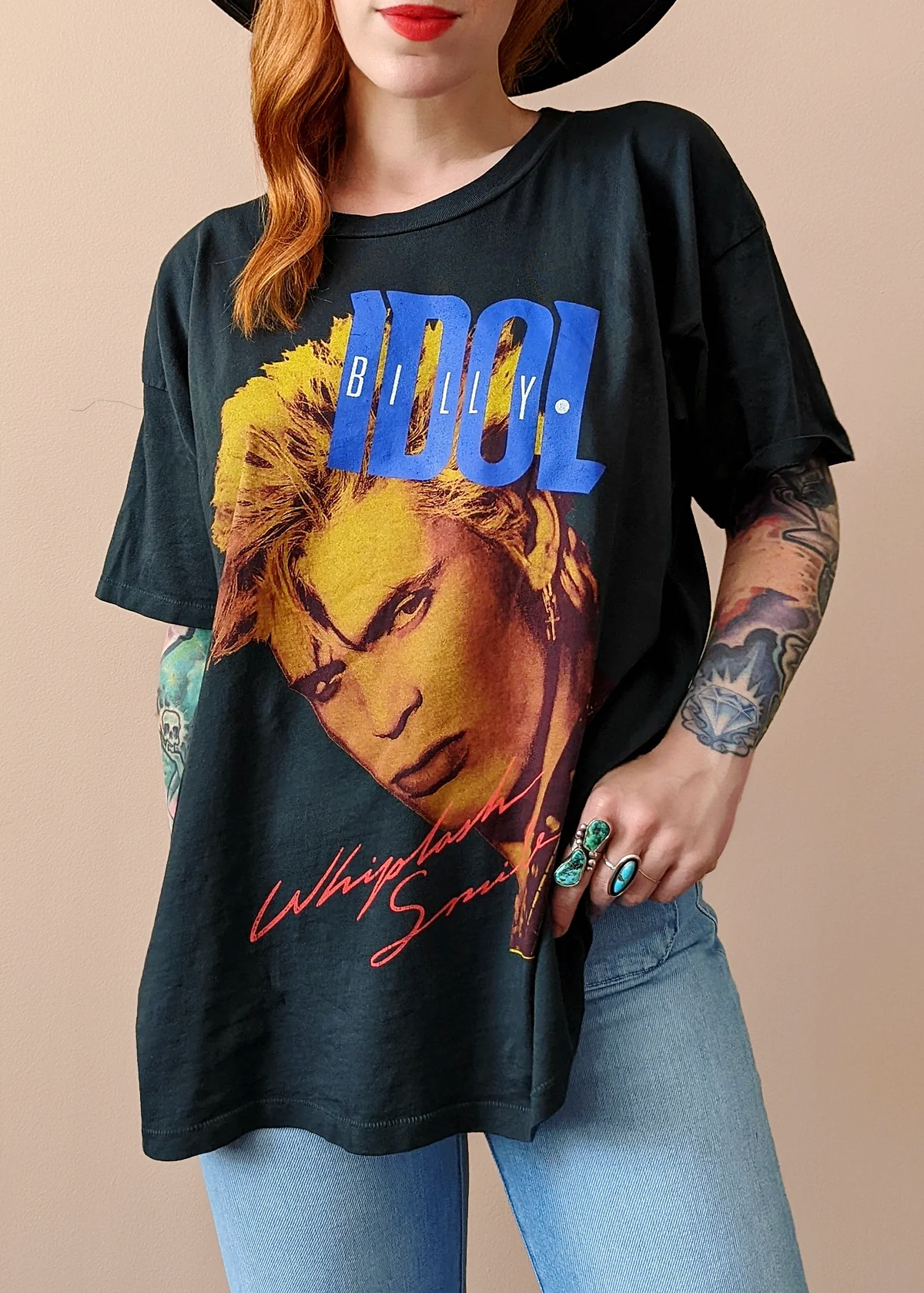 Billy Idol Whiplash Smile Merch Tee