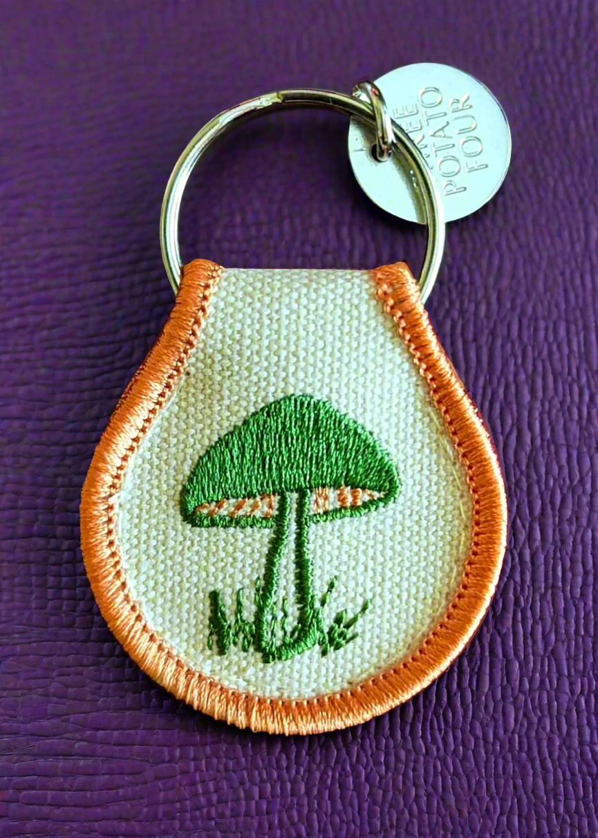 Mushroom Patch Keychain