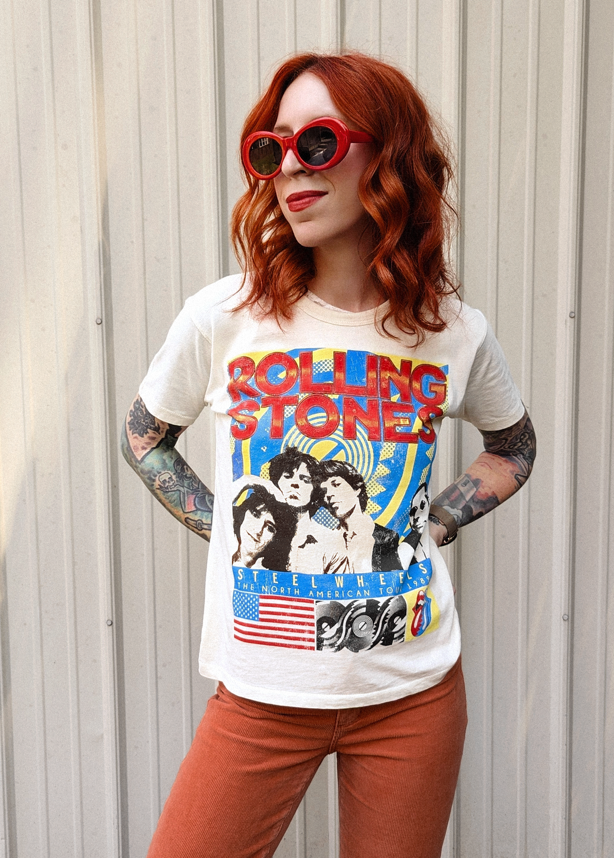 Rolling Stones Steel Wheels Tour 1989 Tee by Daydreamer LA - officially licensed and made in California
